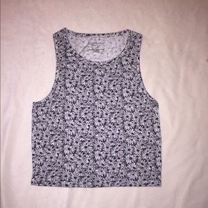 Black and White crop-top